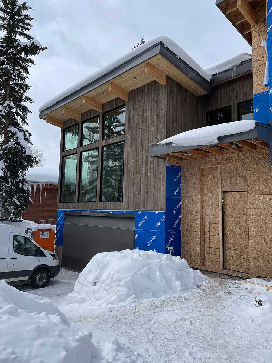 Home Covered in Snow