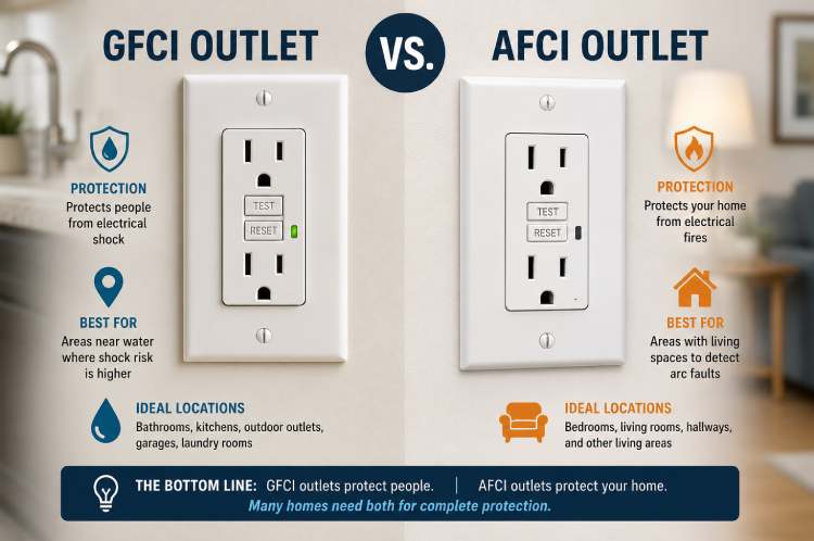 GFCI vs. AFCI Outlets: What's the Difference and Where Utah Code Requires Each image